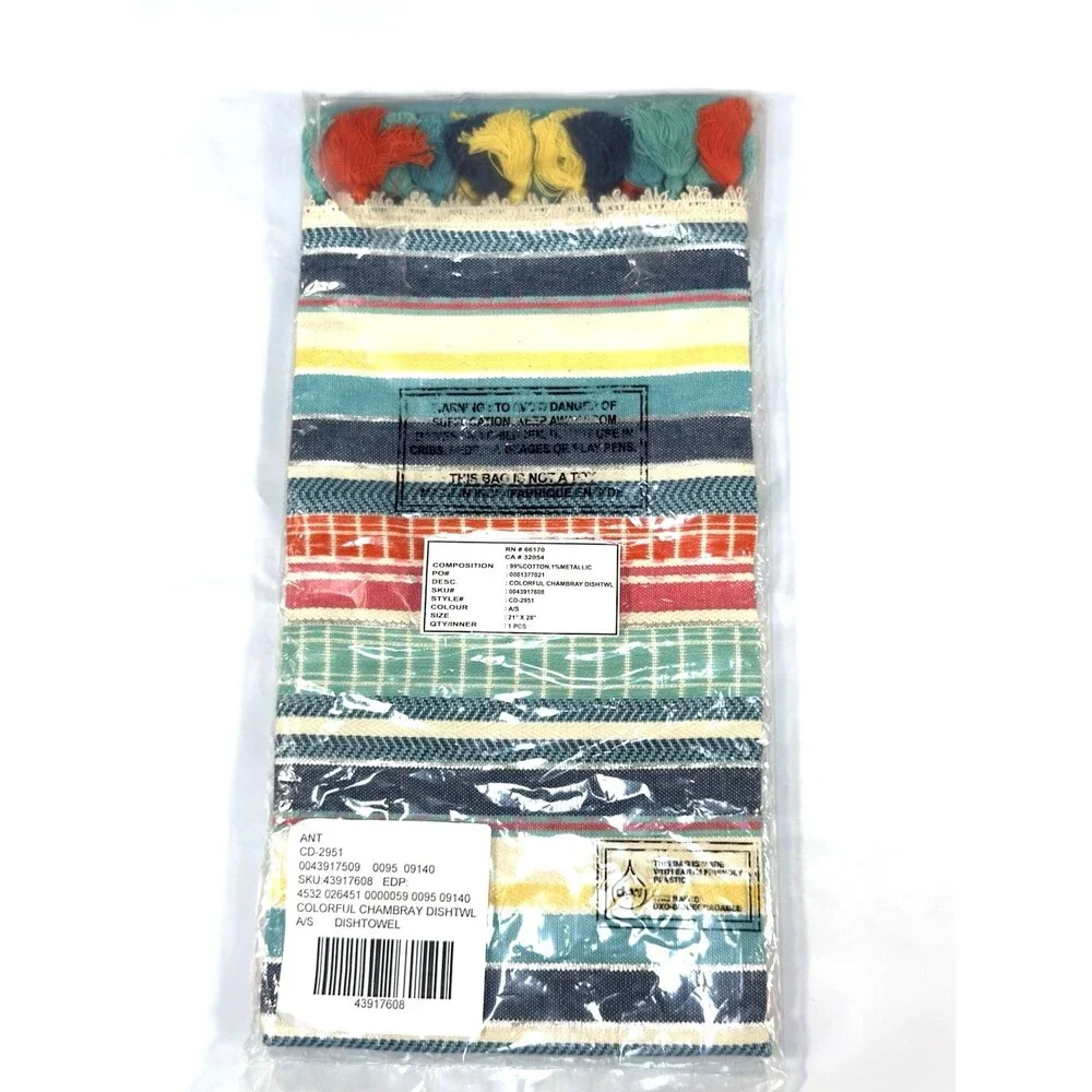 Anthropologie colorful chambray